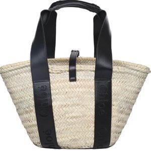 Chloe Sense Woven Raffia  Medium Tote New w/ Tags $850